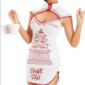Chinese takeout Halloween costume dress Size M